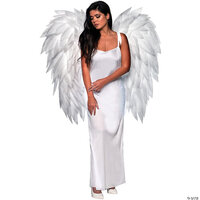 Jumbo Featherless White Angel Wings