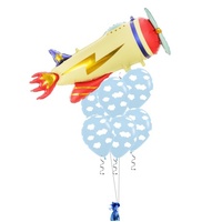 Retro Plane Luxury Balloon Bouquet