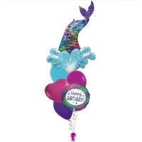 Sequin Mermaid Splash Birthday Bouquet