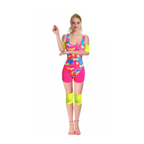 Barbie Style 80s Work Out Doll Adult Costume [Size: XS-S (8-10)]