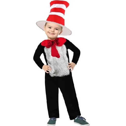 Cat in the Hat Unisex Kids Costume [Size: S (4-6 Yrs)]