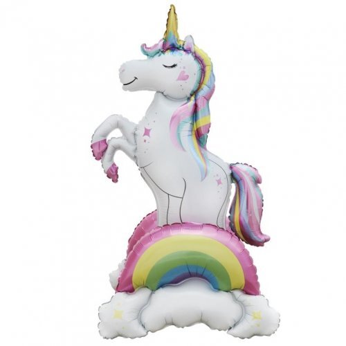 Unicorn & Rainbows Standing Airz Balloon