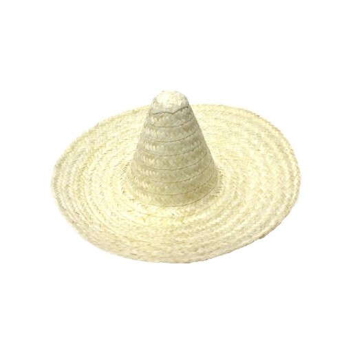 Mexican Plain Straw Sombrero