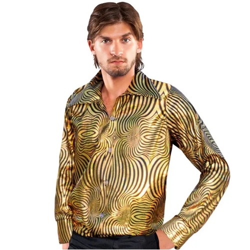 1970s Gold Disco Baller Adult Shirt [Size: Medium]