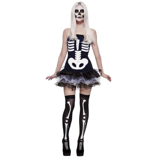 Fever Skeleton Adult Tutu Costume [Size: S (8-10)]