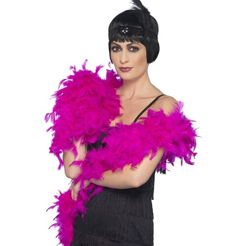 Deluxe 80g Feather Boa - Fuchsia Pink