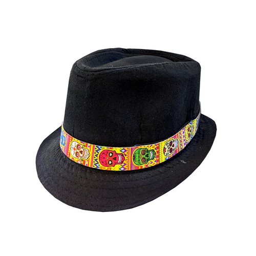 Day of the Dead Fedora Hat