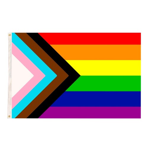 Flag - Rainbow Progress Pride - 1.5m x 90cm