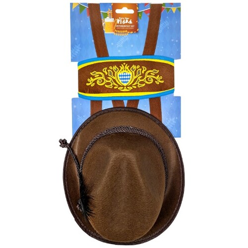 Oktoberfest Hat plus Lederhosen Kit