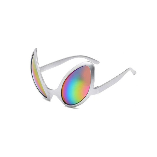 Silver Space Alien Glasses