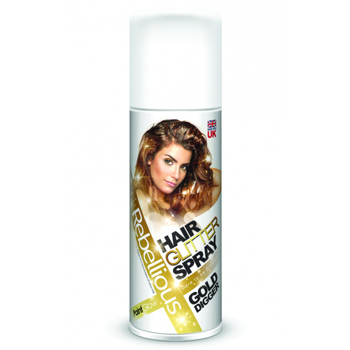 Rebellious Glitter Hair & Body Spray - Gold