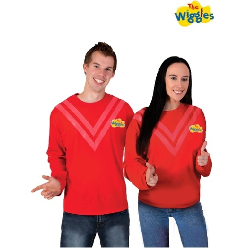 The Red Wiggle Adult Costume Top [Size: XL]