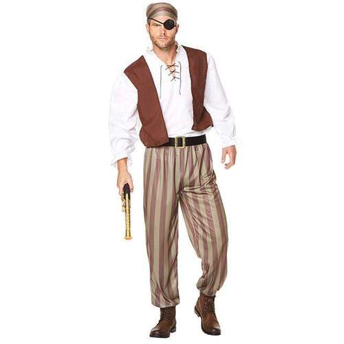 Ship Wreck Pirate Adult Costume [Size: Large]