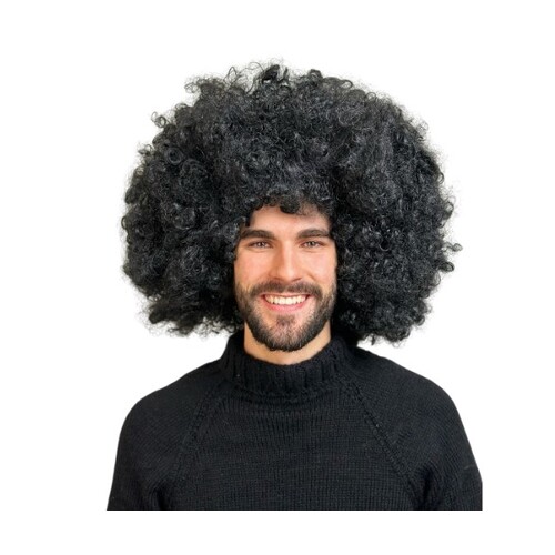 Super Jumbo Black Afro Wig