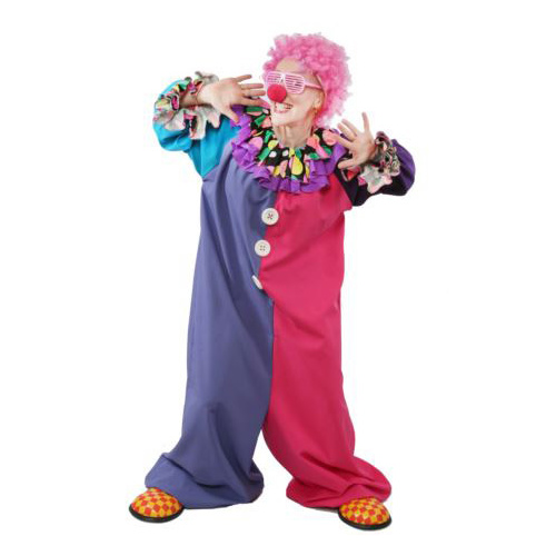 Clown Jumpsuit 2 Hire Costume*