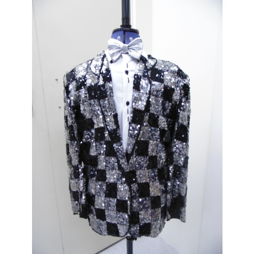 1950s - 1960s Checked Sequin Jacket Hire Costume*