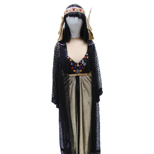 Cleopatra - Black & Gold Hire Costume*