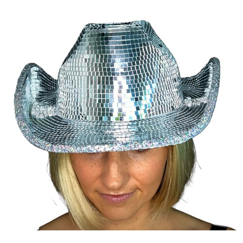 Deluxe Mirror Ball Cowboy Hat