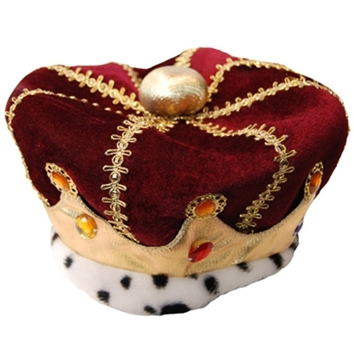 Plush Red Royal Crown