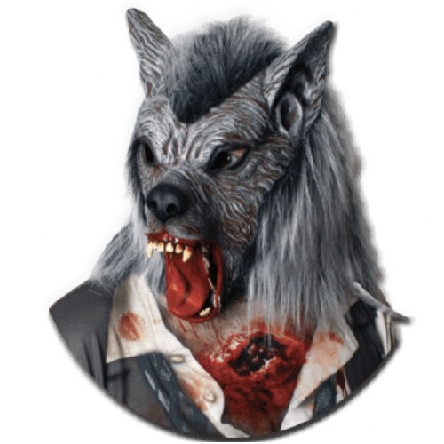 Werewolf Mask - Latex with Fur