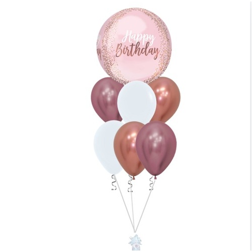 Blush Orbz Luxury Birthday Bouquet