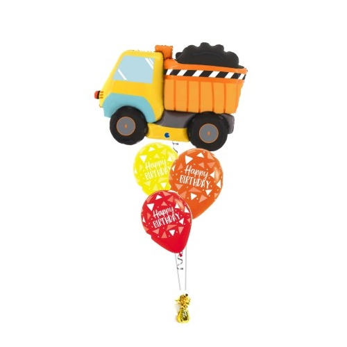 Construction Semi-Luxe Birthday Balloon Bouquet