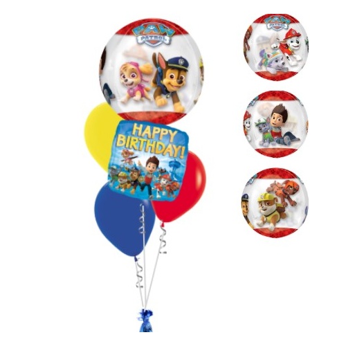 Paw Patrol Orbz Birthday Balloon Bouquet