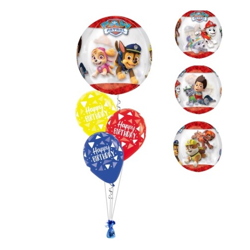 Paw Patrol Orbz Semi-Luxe Birthday Balloon Bouquet