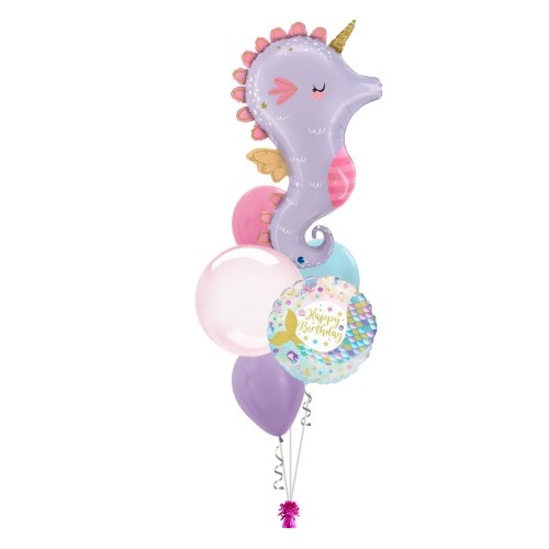 Seahorse Bubble Birthday Bouquet