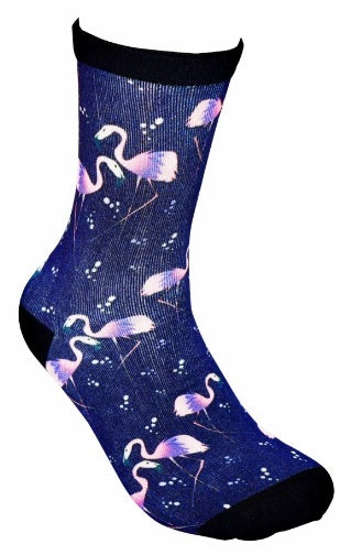 Flamingo Bamboo Crew Socks