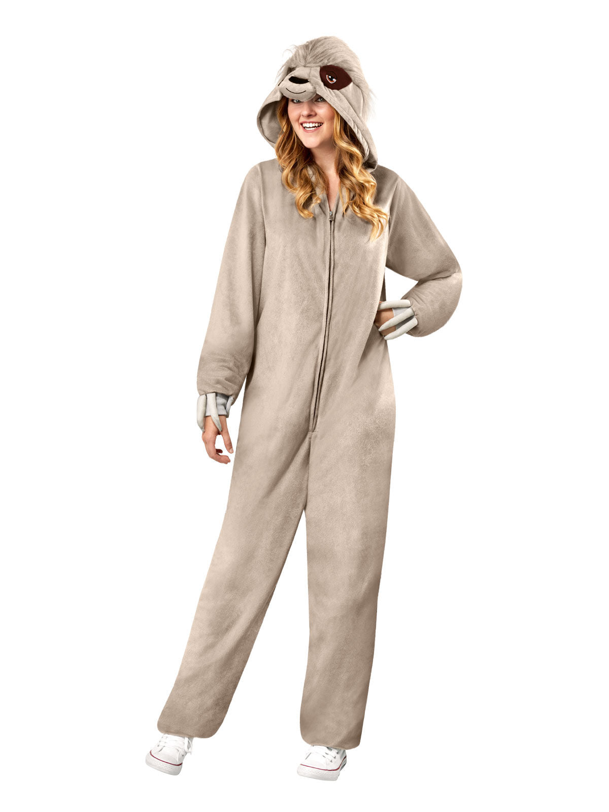 Sloth Furry Onesie Adult Costume