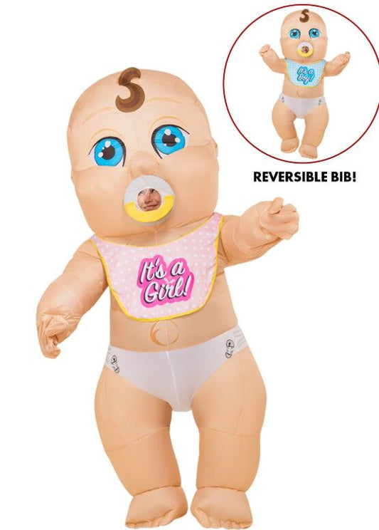 Gender Reveal Inflatable Baby Adult Costume