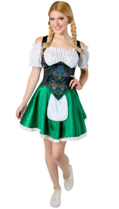 Lucky Green Dirndl Adult Costume