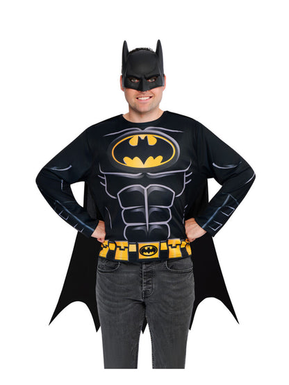 Batman Adult Top, Cape & Mask