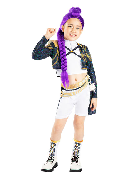 KPOP Demon Hunters Rumi Gold Deluxe Kid's Costume