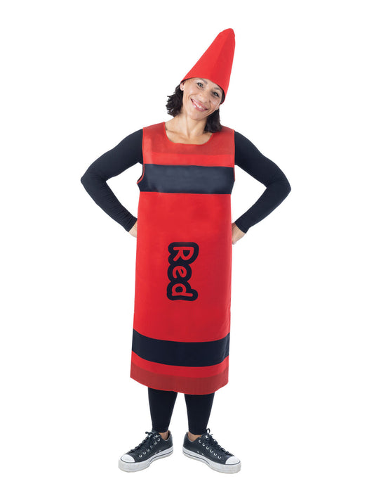 Red Crayon Adult Costume