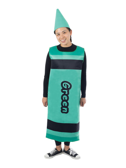 Green Crayon Adult Costume