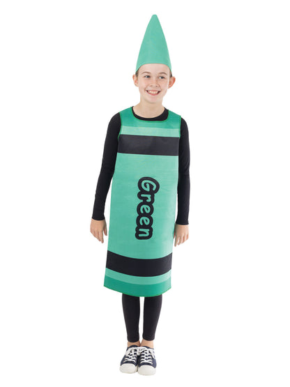 Green Crayon Kid's Costume