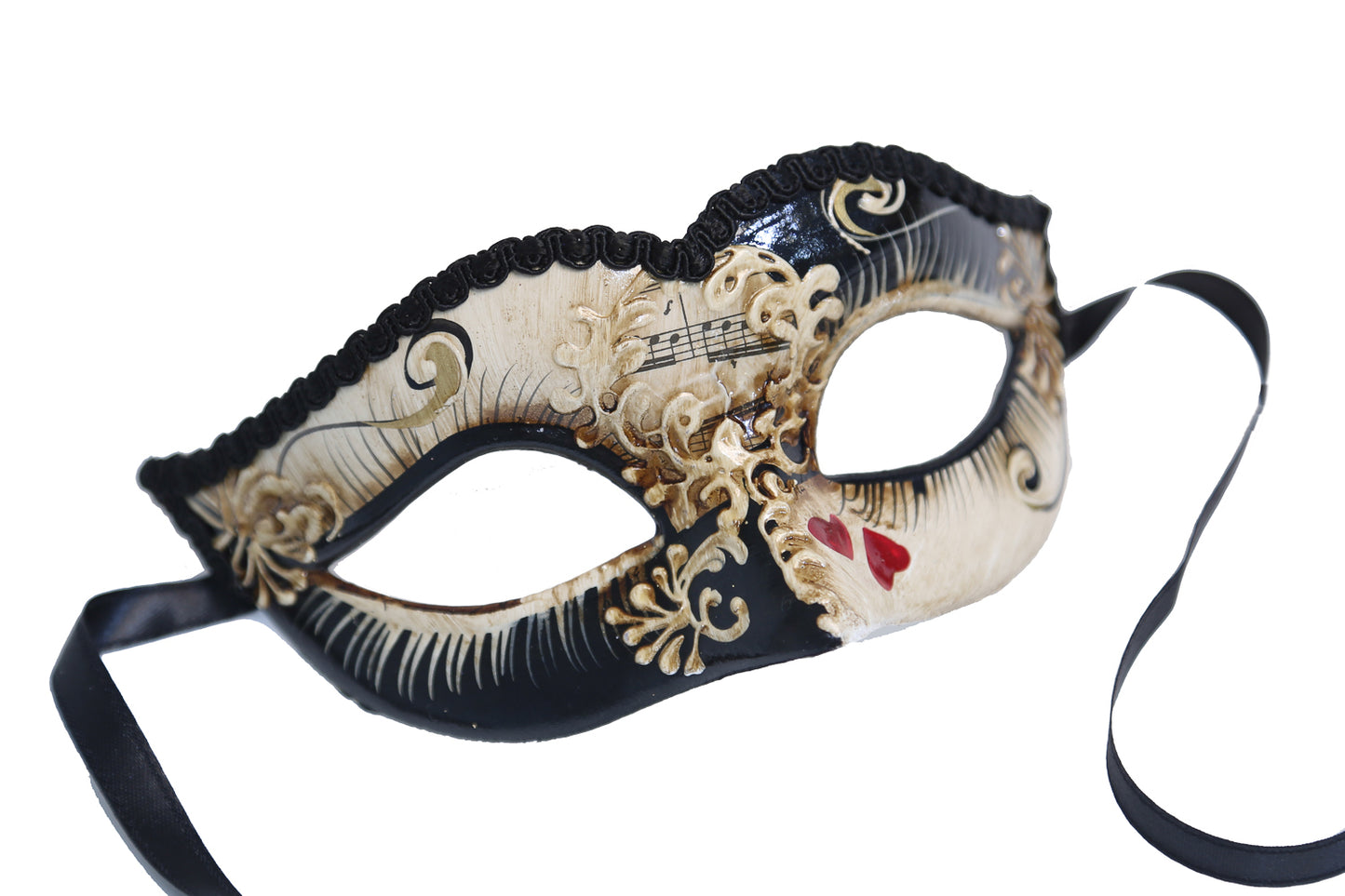Queen of Hearts Deluxe Italian Masquerade Eye Mask