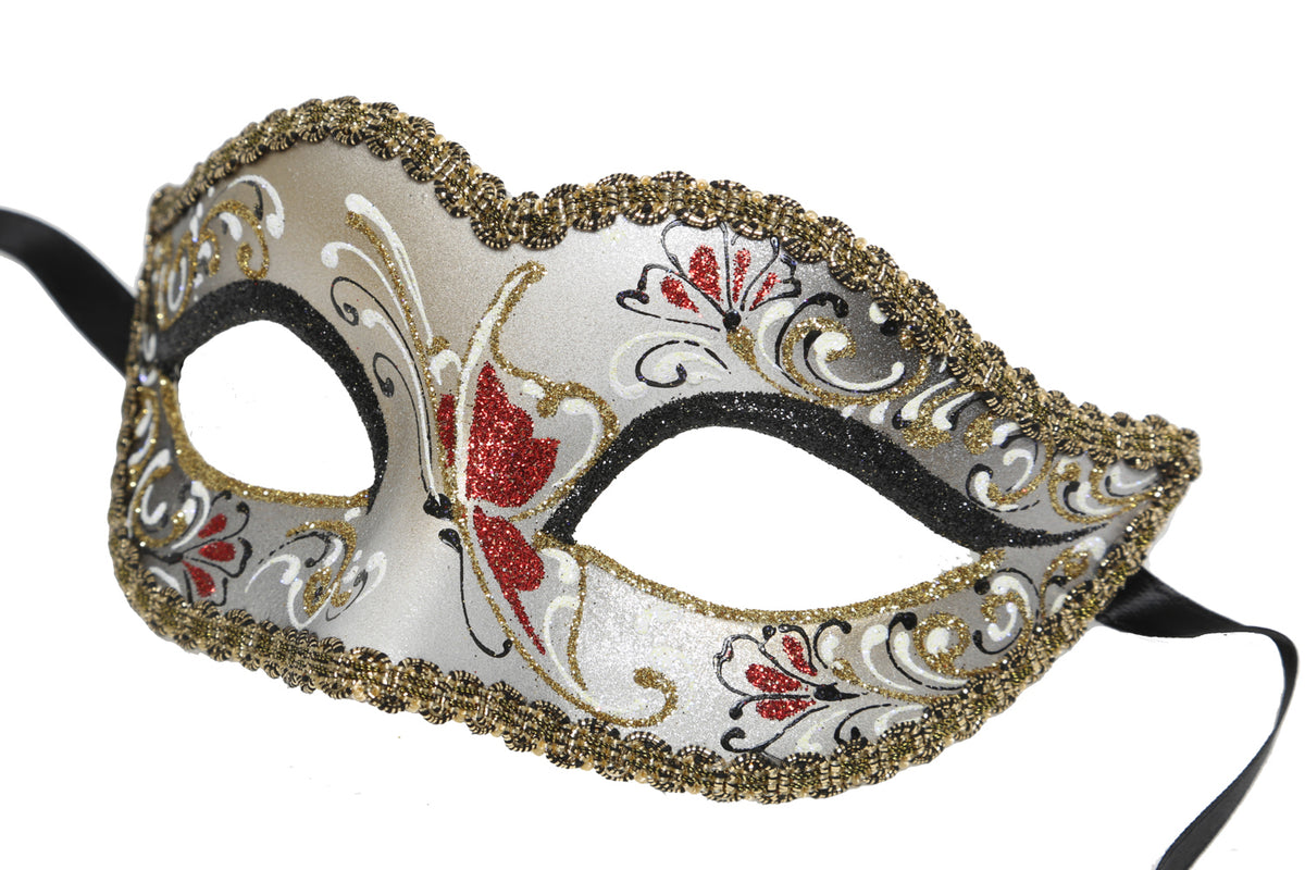 Bianca Red Deluxe Italian Masquerade Eye Mask