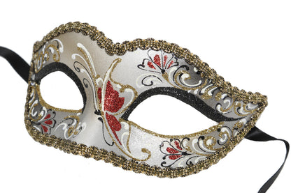 Bianca Red Deluxe Italian Masquerade Eye Mask