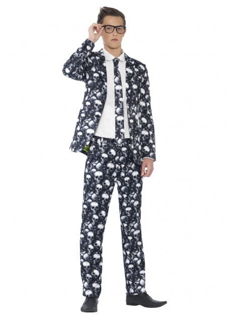 Skeleton Stand Out Suit Teen Costume
