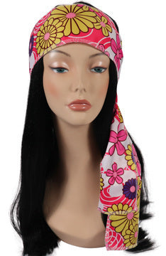 Pink Hippie Bellbottoms with Headband - One Size