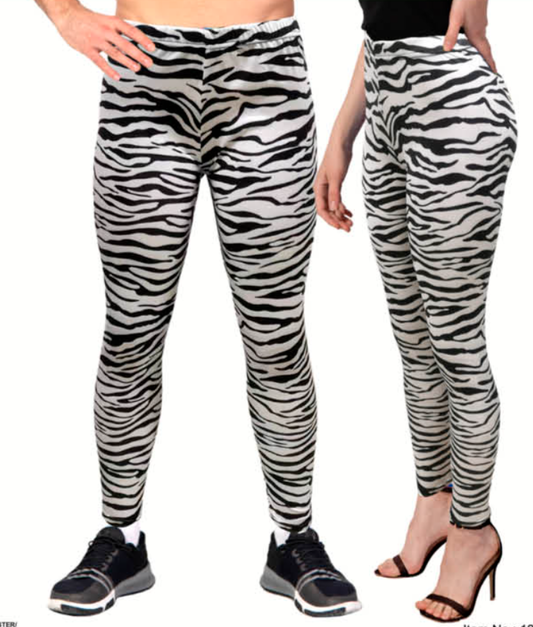 Zebra Footless Tights