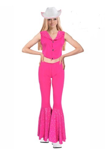 Barbie Style Pink Cowgirl Adult Costume