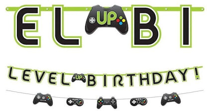 Level Up Jumbo Birthday Banner Kit