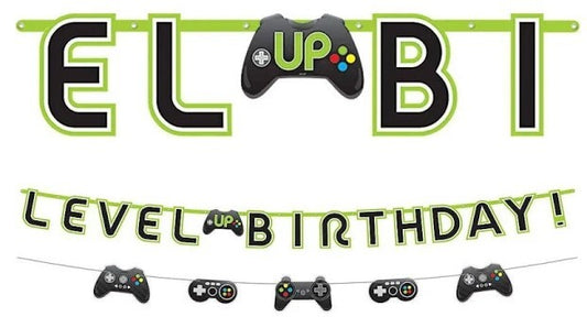 Level Up Jumbo Birthday Banner Kit