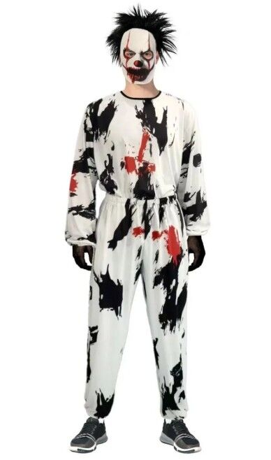 Terrifying Sinister Clown Adult Costume & Mask