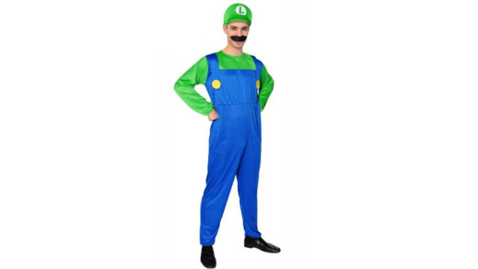 Super Mario Luigi Style Adult Costume