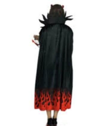 Fire Devil Deluxe Adult Cape & Horns